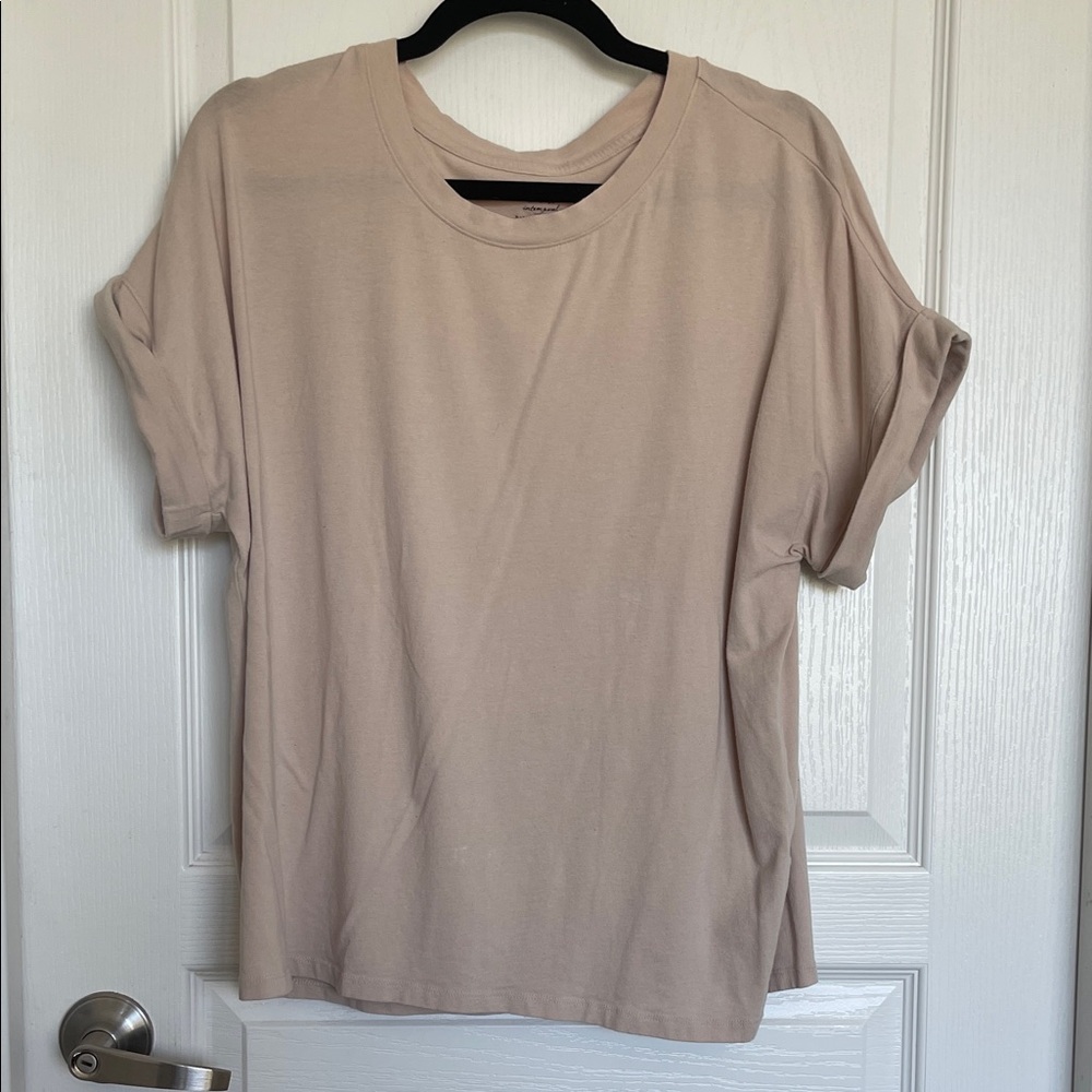 Banana Republic Beige Short Sleeve Tee